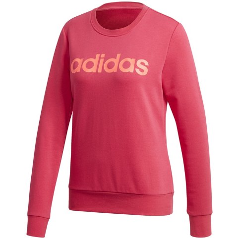 Bluza damska adidas Essentials Linear Crewneck różowa GD2955 Bluza damska adidas Essentials Linear Crewneck różowa GD2955