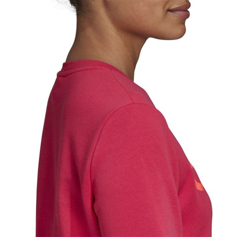 Bluza damska adidas Essentials Linear Crewneck różowa GD2955 Bluza damska adidas Essentials Linear Crewneck różowa GD2955