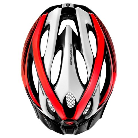 Kask rowerowy Spokey Spectro 58-61 cm czerwono-szary 922190