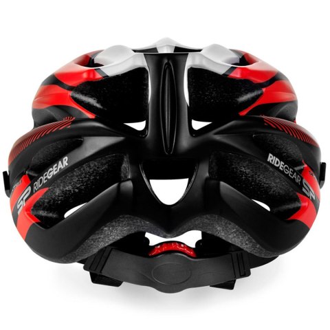 Kask rowerowy Spokey Spectro 58-61 cm czerwono-szary 922190