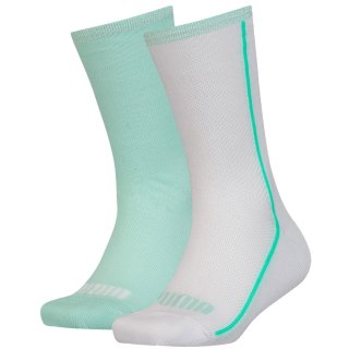 Skarpety dla dzieci Puma Mesh Sock 2 pary białe, miętowe 907628 01