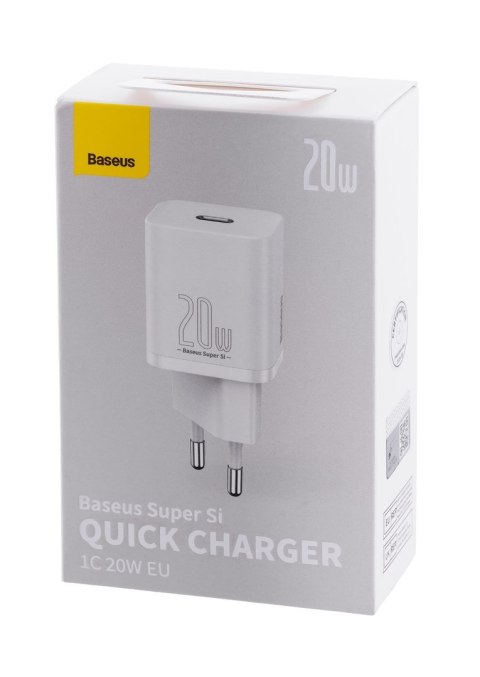 BASEUS ŁADOWARKA SIECIOWA SUPER SI 20W (BIAŁA)