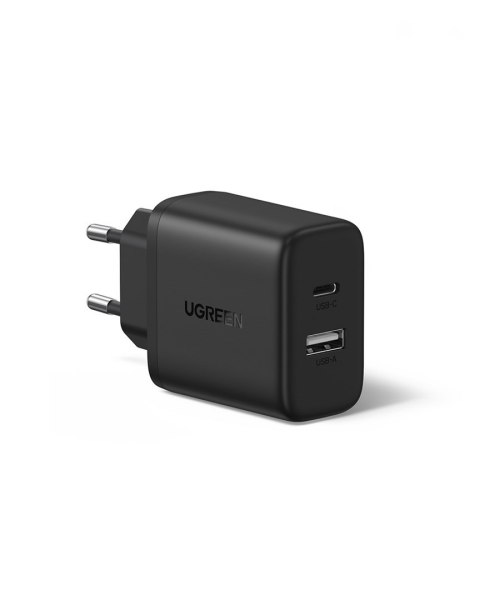 Ładowarka sieciowa Ugreen X227 20W GaN 1x USB-A 1x USB-C - czarna