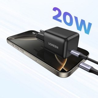 Ładowarka sieciowa Ugreen X512 20W GaN 1x USB-C - czarna
