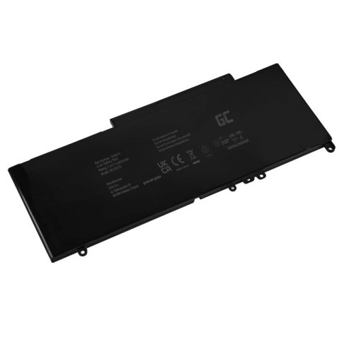 GREEN CELL BATERIA DE102V3 G5M10 0WYJC2 DO DELL LATITUDE E5250 E5450 E5550 6200MAH 7.6V