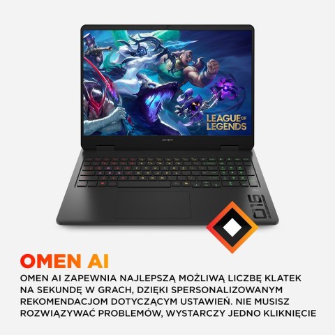 HP OMEN 16-am0007nw Ultra 5 225H 16.0" 2K IPS 144Hz 300nits AG 32GB DDR5 5600 SSD1TB GeForce RTX 5060_8GB Cam1080p 83Wh Win11 Sh