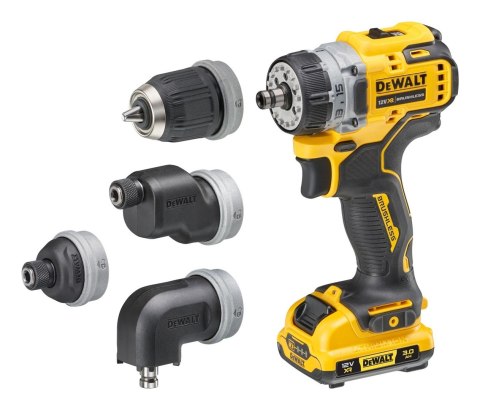 Wiertarko-wkrętarka z 4 głowicami 12V DCD703L2T DEWALT