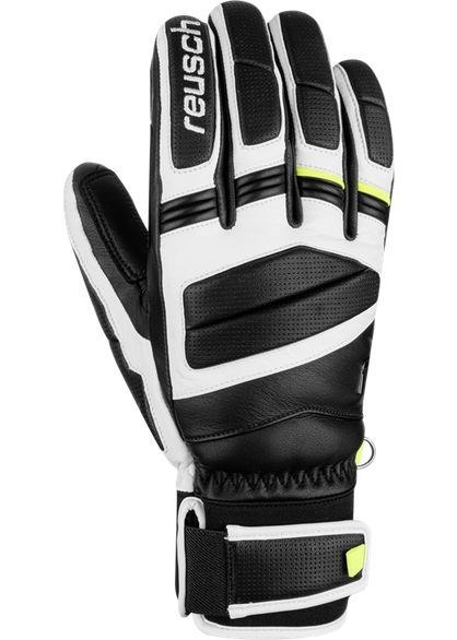 Rękawice narciarskie Reusch Master Pro rozmiar 8.5, czarno-biało-zółte