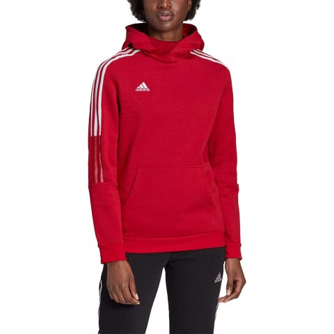 Bluza damska adidas Tiro 21 Sweat Hoody czerwona GM7327