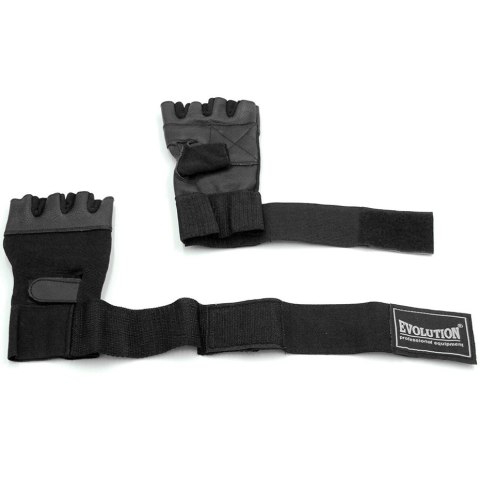 Rękawice fitness Evolution Standard czarne FR-11 Rękawice fitness Evolution Standard czarne FR-11