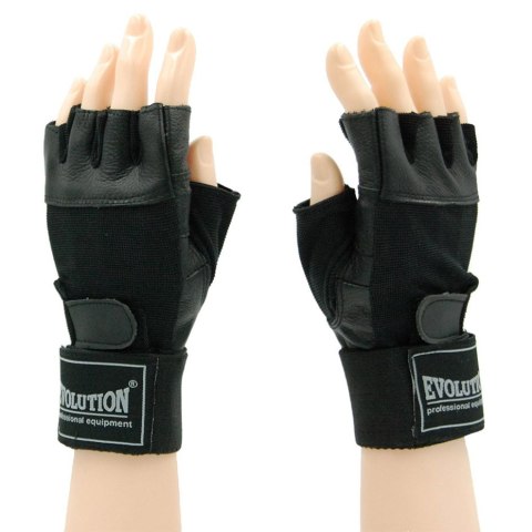 Rękawice fitness Evolution Standard czarne FR-11 Rękawice fitness Evolution Standard czarne FR-11