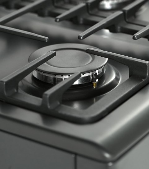 Kuchnia gazowo elektryczna Ravanson KWGE-K90A Cheff Modern Black (czarny)