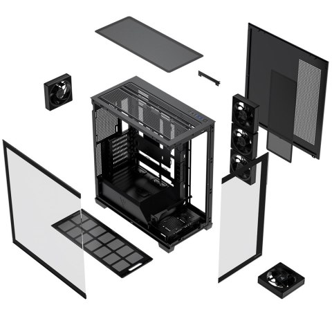 MODECOM OBUDOWA VOLCANO STELLAR PLUS ARGB MIDI 5F BLACK