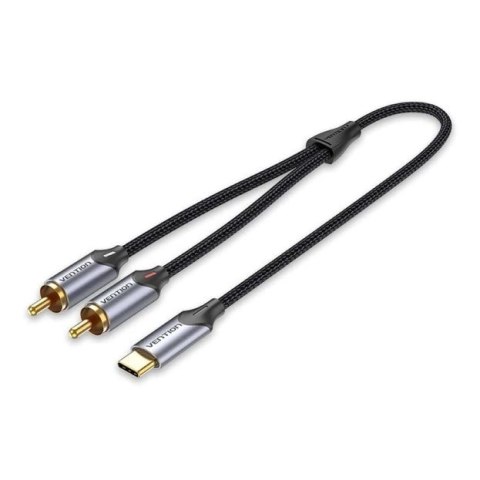 Kabel Audio Vention USB-C na 2RCA męski 1m