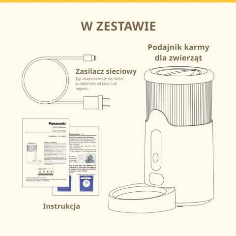 Podajnik karmy dla zwierząt Panasonic CP-JNF01CW, biały