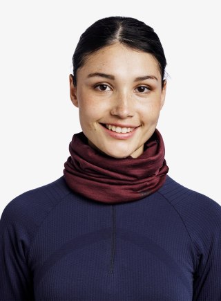 Chusta wielofunkcyjna Buff Merino Lightweight, solid garnet