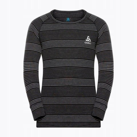 Komplet termoaktywnej bielizny dziecięcej Odlo Active Warm Eco Set Long rozmiar 152cm, czarno-szary