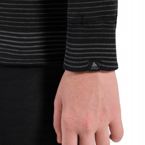 Komplet termoaktywnej bielizny dziecięcej Odlo Active Warm Eco Set Long rozmiar 92cm, czarno-szary