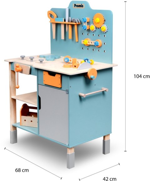 PROMIS ZABAWKA ZESTAW , WARSZTAT NARZĘDZIOWY, WN1