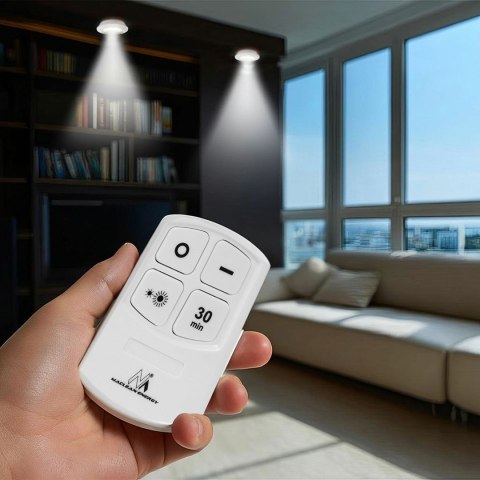 MACLEAN 6X LAMPKA LED NA BATERIE BEZPRZEWODOWA Z PILOTEM MCE165