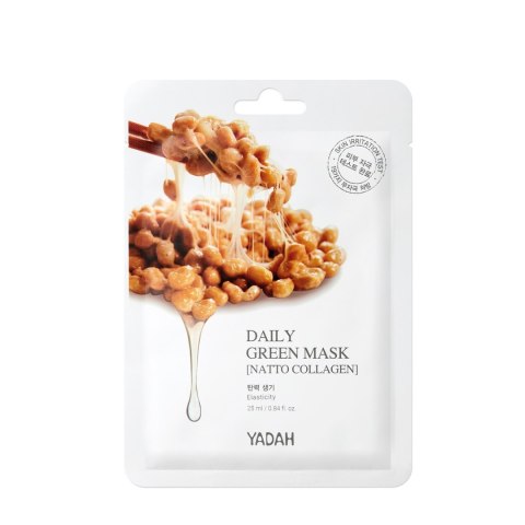YADAH Daily Green Maska w płachcie Natto-Kolagen 25 ml