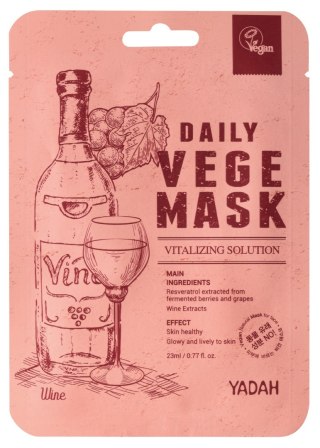 YADAH Daily Vege Maska w płachcie Wino 23 ml