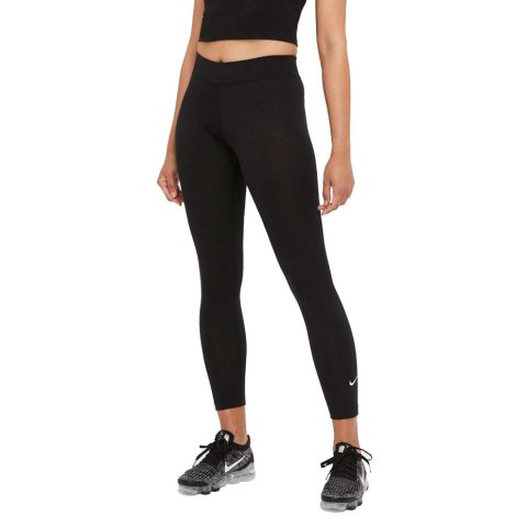 Legginsy damskie Nike NSW Essentials 7/8 MR czarne CZ8532 010 Legginsy damskie Nike NSW Essentials 7/8 MR czarne CZ8532 010
