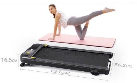 Bieżnia Urevo Spacewalk 3S + Biurko regulowane elektrycznie TUCKANO białe