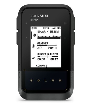 Nawigacja turystyczna Garmin eTrex SE GPS Solar, czarny/szary + Czujnik Garmin HRM Dual