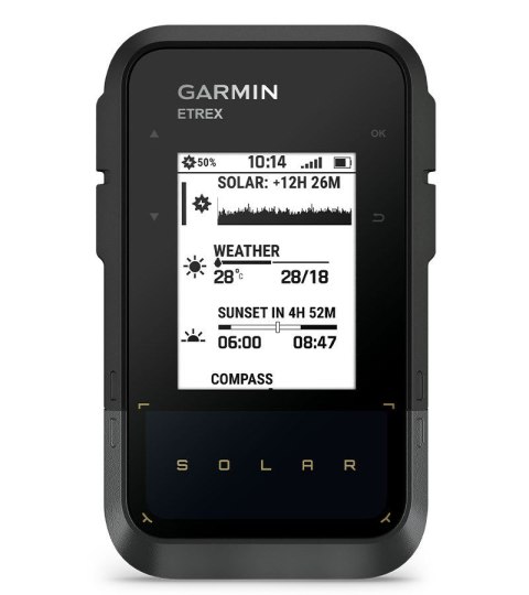Nawigacja turystyczna Garmin eTrex SE GPS Solar, czarny/szary + Czujnik Garmin HRM Dual