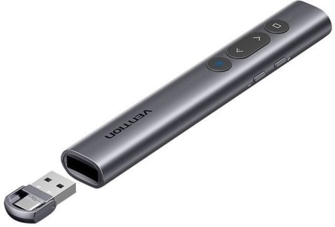 Bezprzewodowy wskaźnik do prezentacji Vention z czerwonym laserem + przyciskami na barerie AAA