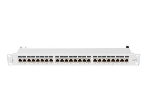 LANBERG PATCH PANEL 24 PORT 1U 19" KAT.7 FTP SZARY PPS7-1024-S
