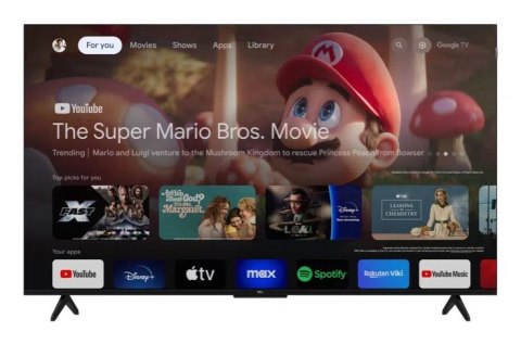 Telewizor TCL 55T7B QLED 55" 4K Ultra HD Google TV Dolby Vision DVB-T2 Czarny