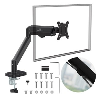 MACLEAN UCHWYT NA MONITOR, SPRĘŻYNA GAZOWA, 17"-32", 2-10KG, BLACK MC-133