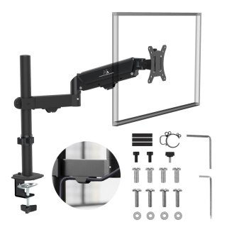 MACLEAN UCHWYT NA MONITOR, SPRĘŻYNA GAZOWA, 17"-32", 2-10KG, CZARNY MC-135