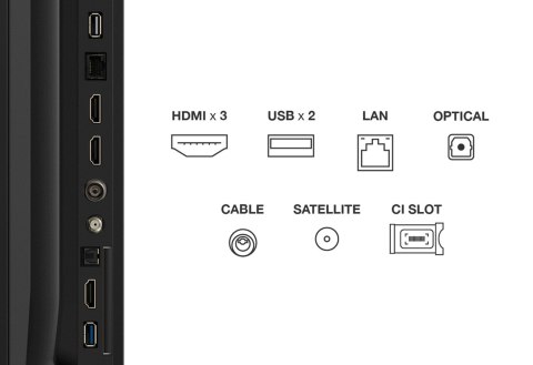 Telewizor TCL 75V6C DLED 75'' 4K Ultra HD Google TV Dolby Atmos DVB-T2 Metaliczny