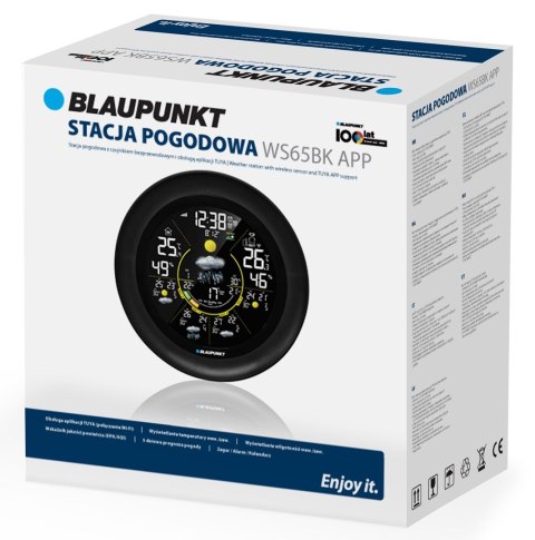 Stacja pogodowa BLAUPUNKT WS65BK APP, czarny