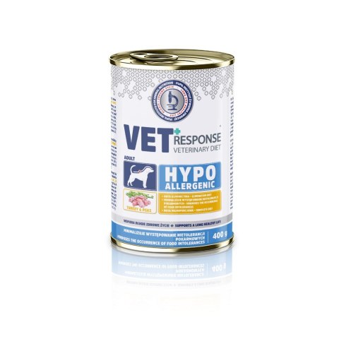 VET RESPONSE Hypoallergenic indyk karma dla psa400g