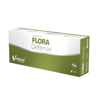 VetFood Flora Defense na biegunkę żołądek brzuch, trawienie jelita pies i kot 60 kapsułek