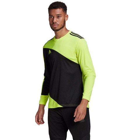 Bluza bramkarska męska adidas Squadra 21 Goalkeeper Jersey czarno-limonkowa GN5795