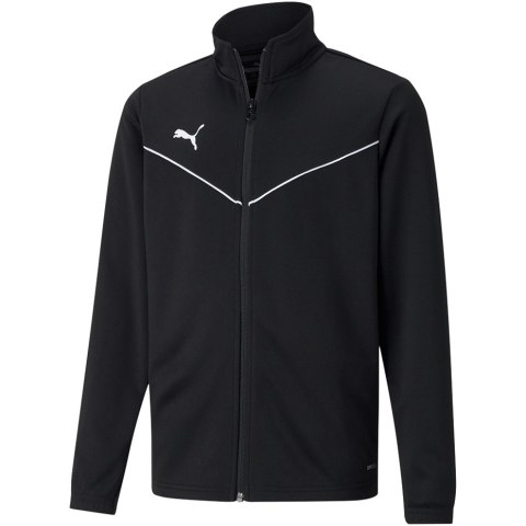 Bluza dla dzieci Puma teamRISE Training Poly Jacket Jr czarna 657393 03 Bluza dla dzieci Puma teamRISE Training Poly Jacket Jr czarna 657393 03