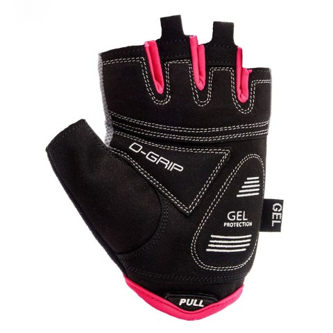 Rękawiczki rowerowe Meteor Gel GX34 szaro-różowe 26218-26219 Rękawiczki rowerowe Meteor Gel GX34 szaro-różowe 26218-26219