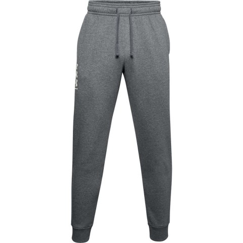 Spodnie męskie Under Armour Rival Fleece 3Logo Jogger ciemnoszare 1357131 012 Spodnie męskie Under Armour Rival Fleece 3Logo Jogger ciemnoszare 1357131 012