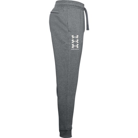 Spodnie męskie Under Armour Rival Fleece 3Logo Jogger ciemnoszare 1357131 012 Spodnie męskie Under Armour Rival Fleece 3Logo Jogger ciemnoszare 1357131 012