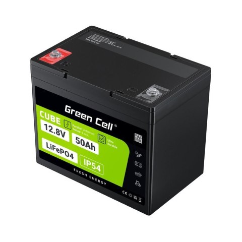 GREEN CELL AKUMULATOR LIFEPO4 CUBE 50AH 12V/12.8V 640WH LFPGC12V50AH