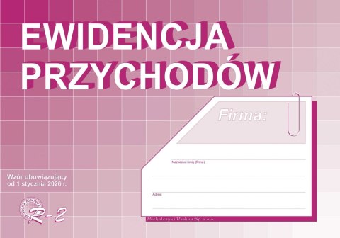 Druk Ewidencja przychodów A4 MICHALCZYK I PROKOP R-2