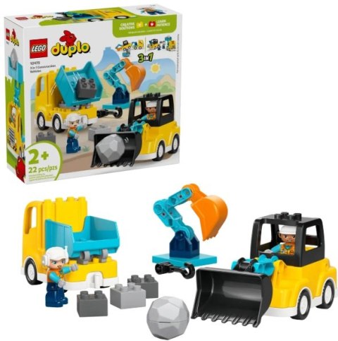 KLOCKI KONSTR LEGO 10475 DUPLO MASZYNY BUD 3W1