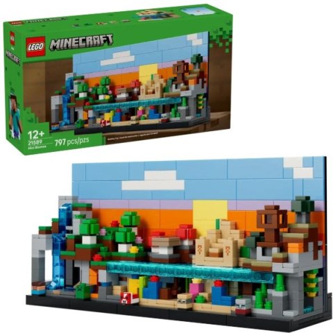 KLOCKI KONSTR LEGO 21589 MINECRAFT MINIBIOMY