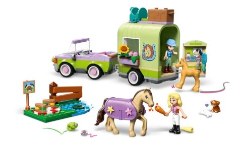 KLOCKI KONSTR LEGO 42695 FRIENDS PRZYCZEPA Z KONIAMI