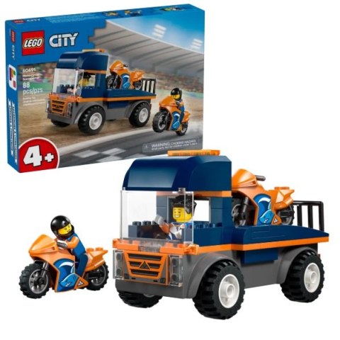 KLOCKI KONSTR LEGO 60491 CITY LAWETA DLA MOTOROW